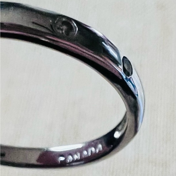 Canada CA .925 3 stackable Rings each  4 Crystals 2 Silver 1 Gold all Sterling 8 - Picture 6 of 11